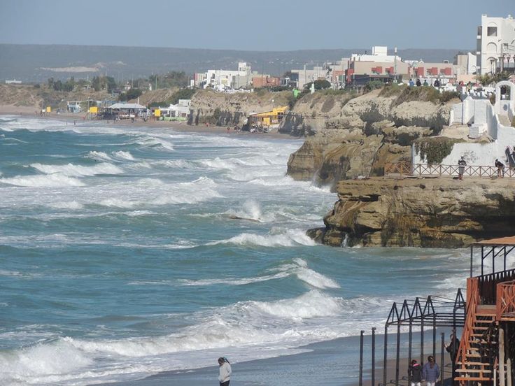 Surfing at Las Grutas, Río Negro, Argentina
