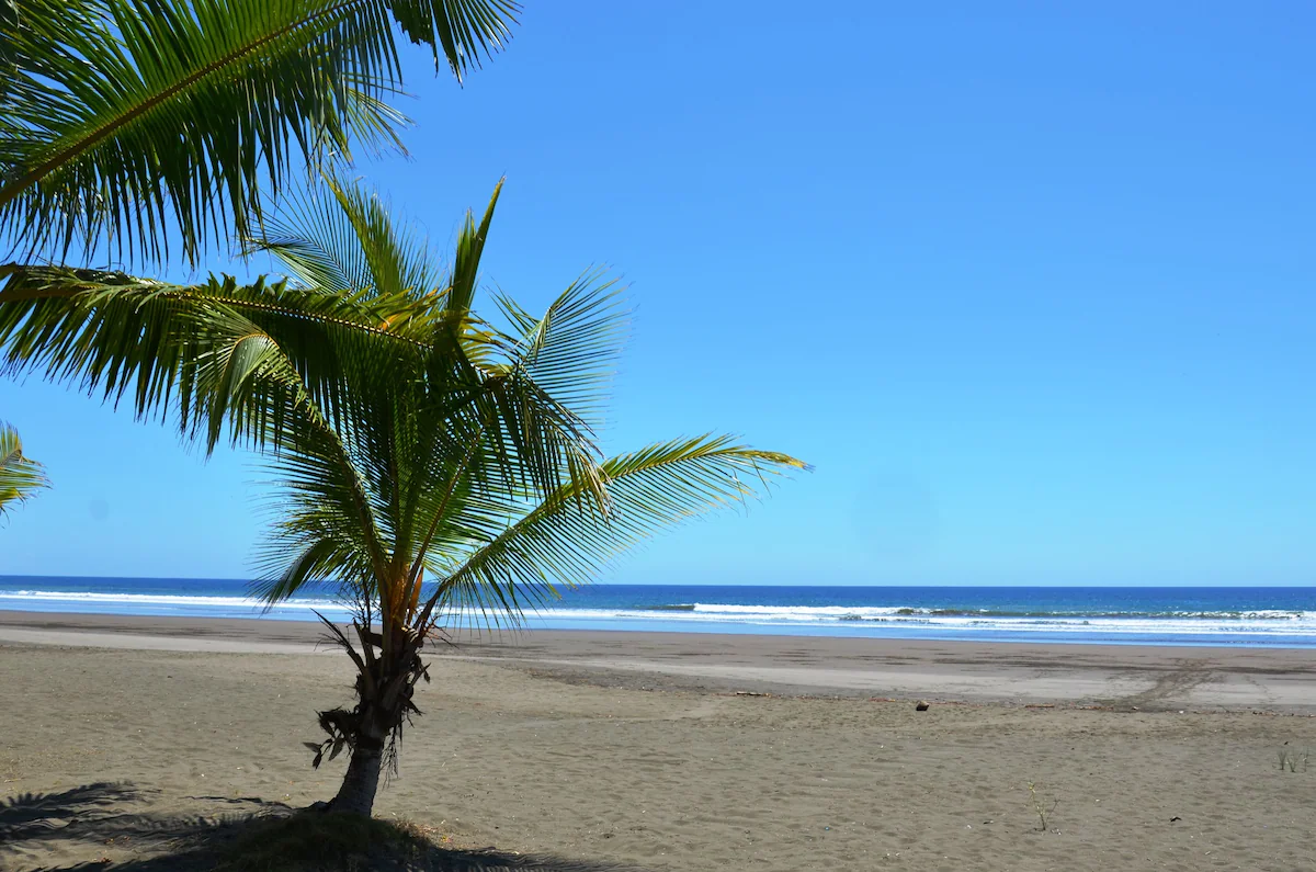 Surfing at Bandera Beach, Parrita, Costa Rica