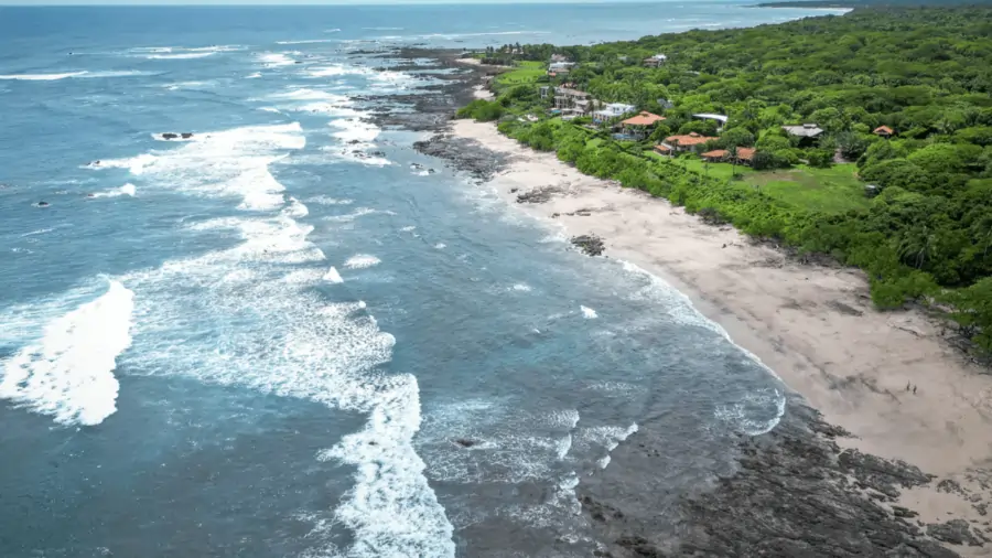 Surfing at Negra Beach, Negra, Costa Rica