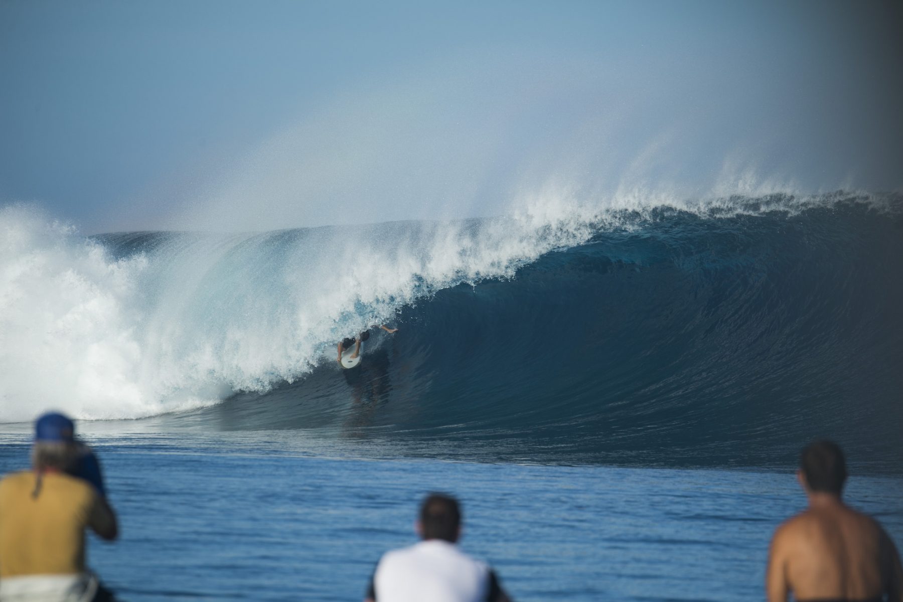 Surfing at Cloudbreak, Tavarua, Fiji