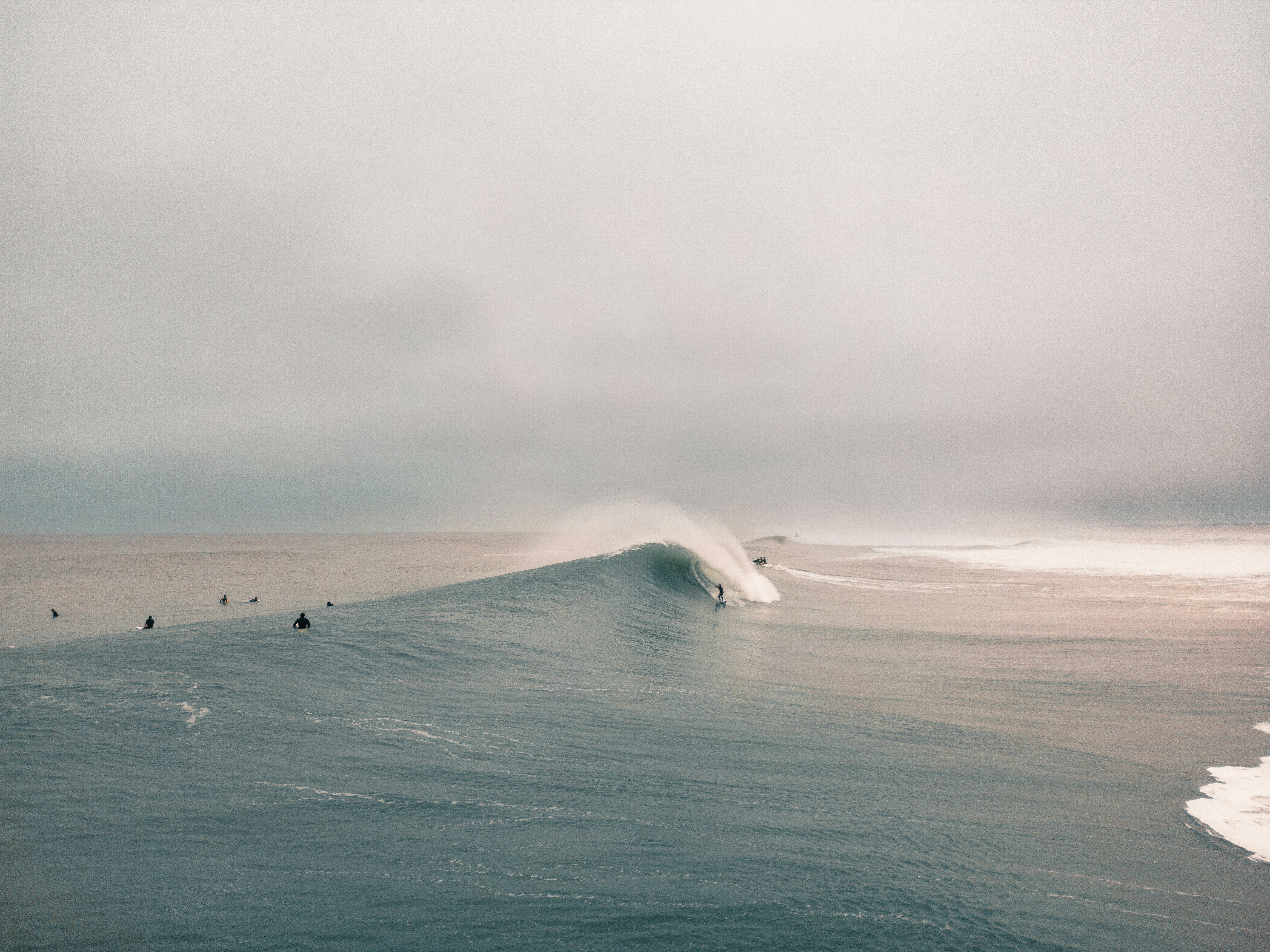 Surfing at Hossegor (La Gravière), Landes, France