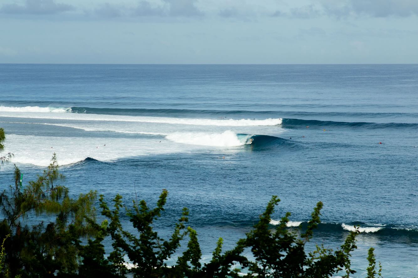 Surfing at Saint-Leu, Ouest, France