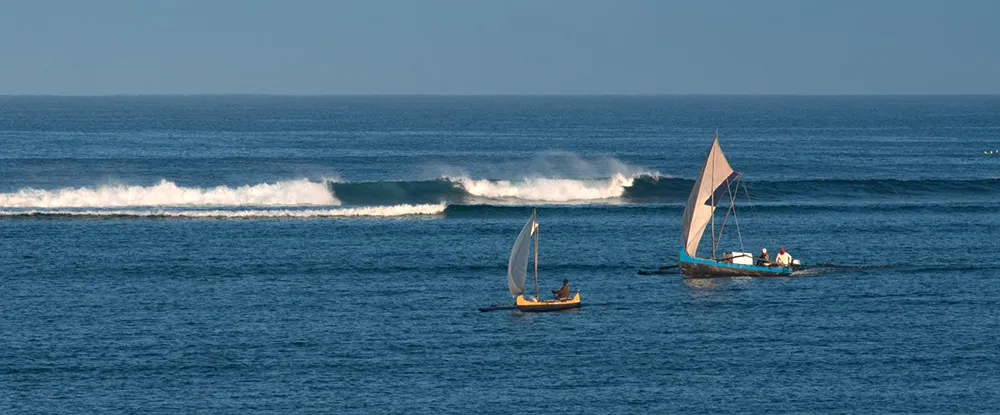 Surfing at Anakao, Atsimo-Andrefana, Madagascar