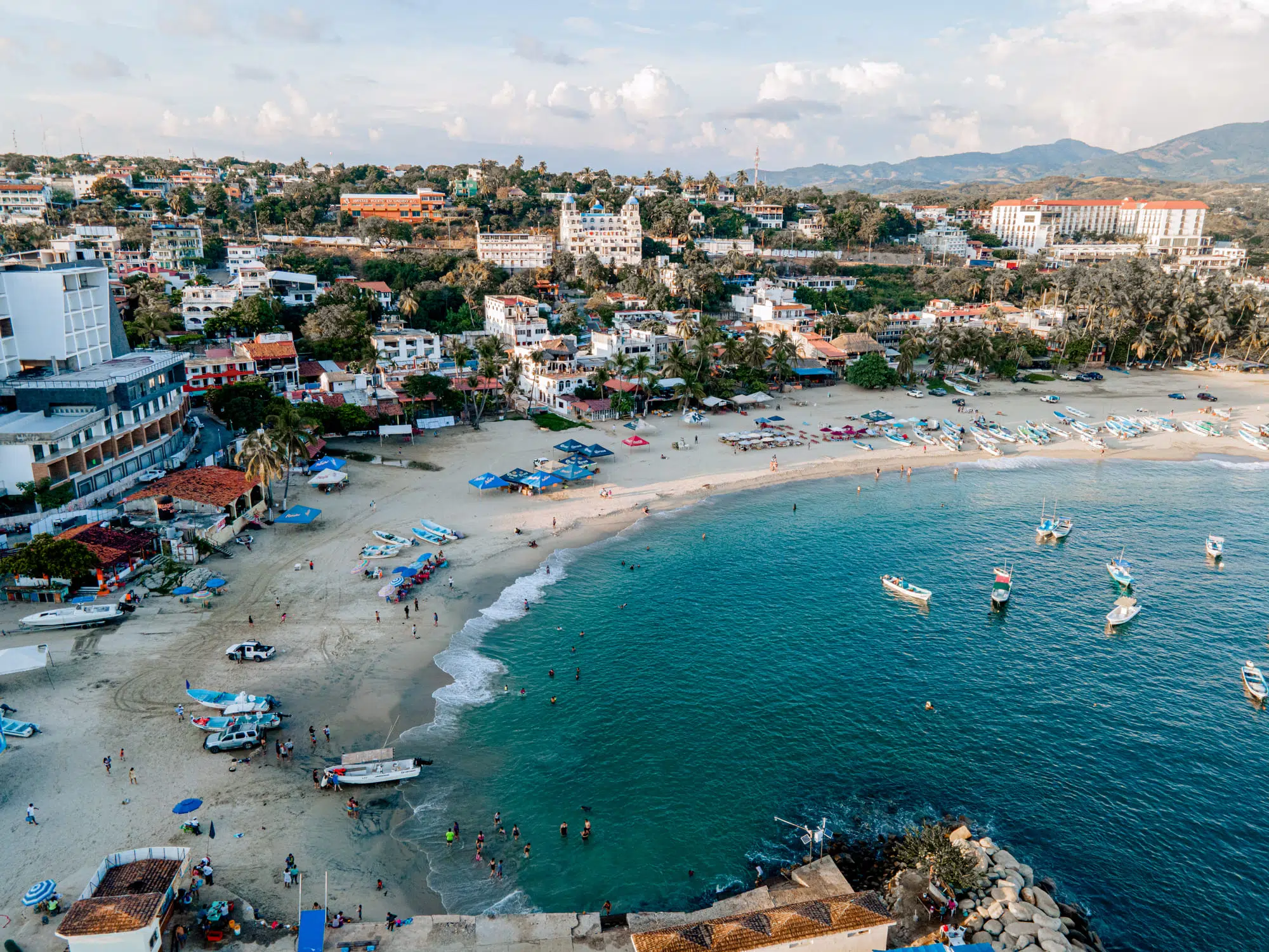 Surfing at Playa Marinero (P. Escondido), Oaxaca, Mexico
