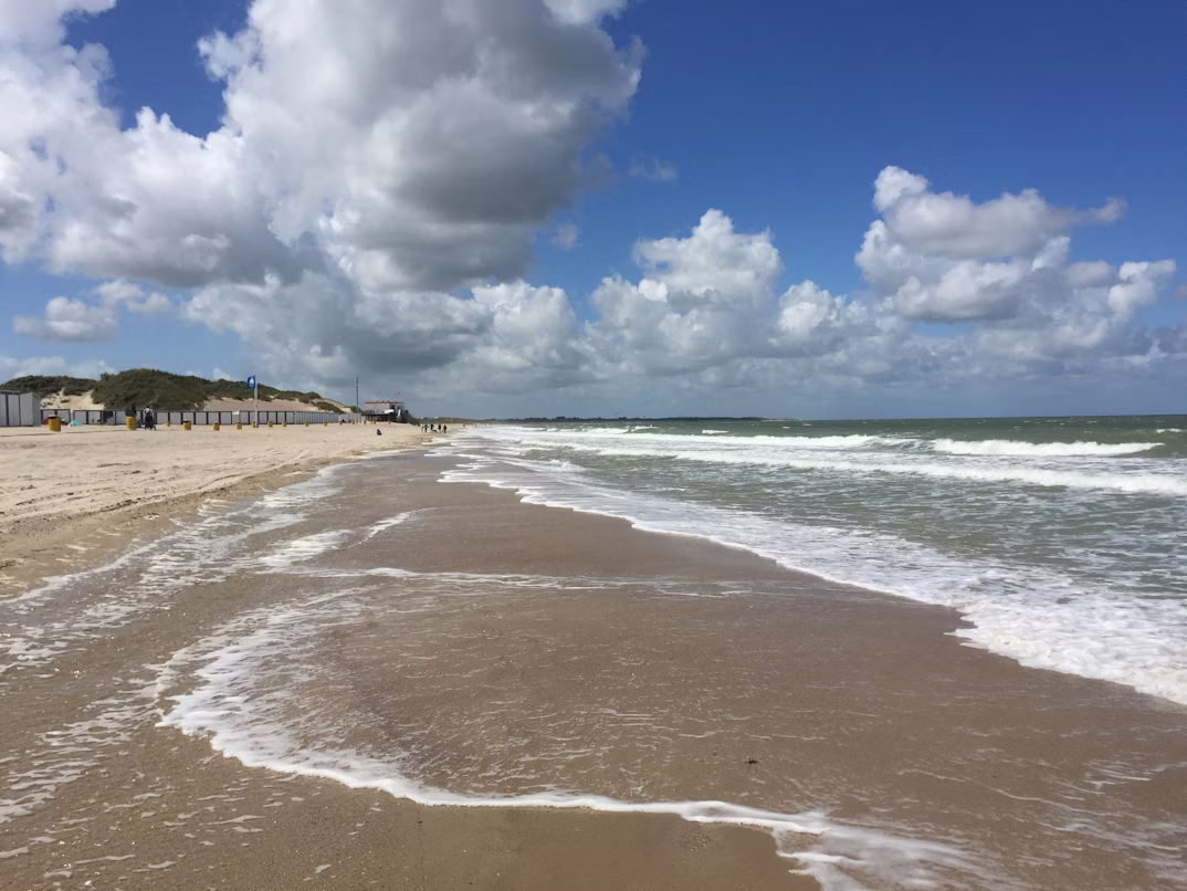 Surfing at Domburg, Zelanda, Netherlands