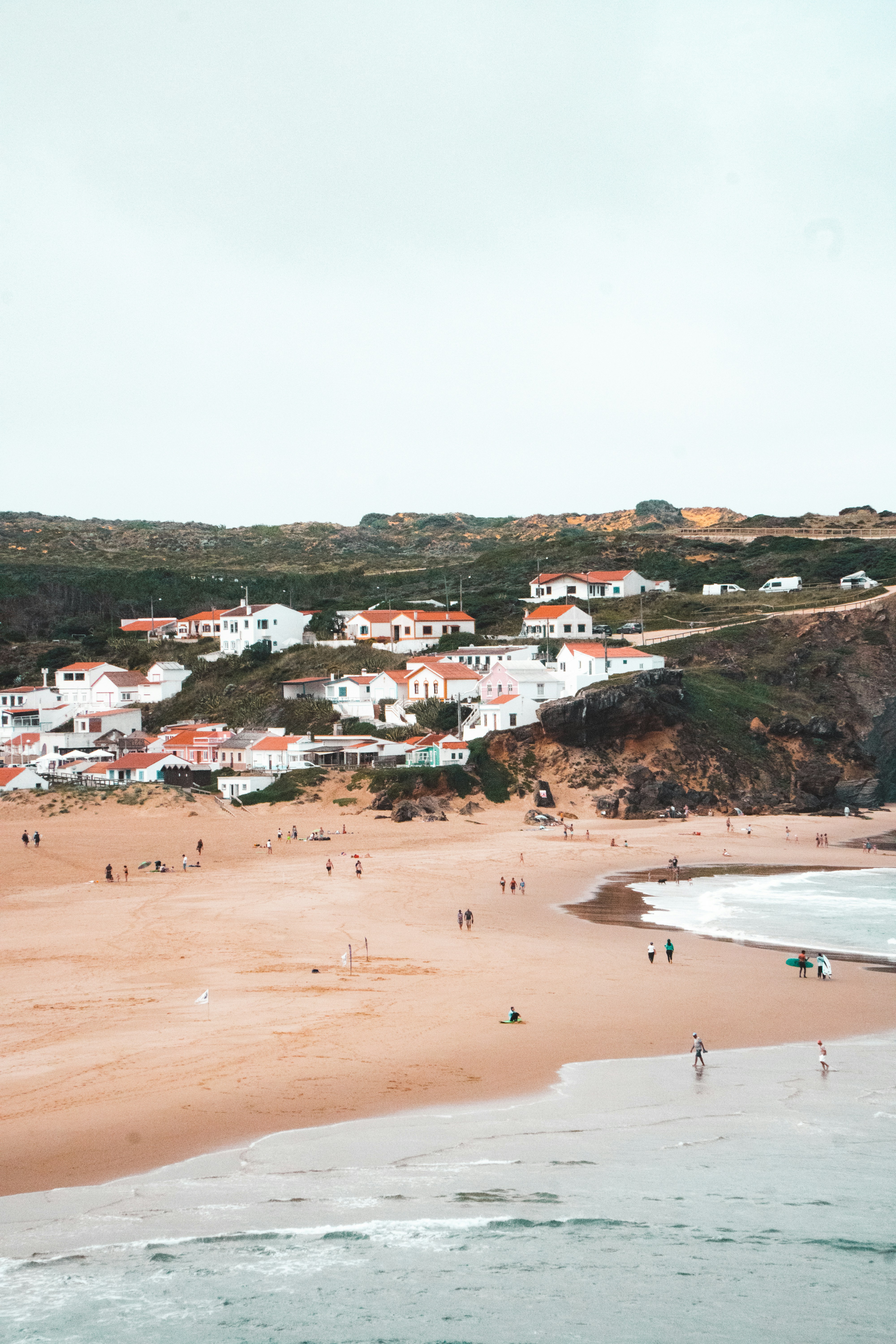 Surfing at Arrifana, Algarve (Costa Vicentina), Portugal