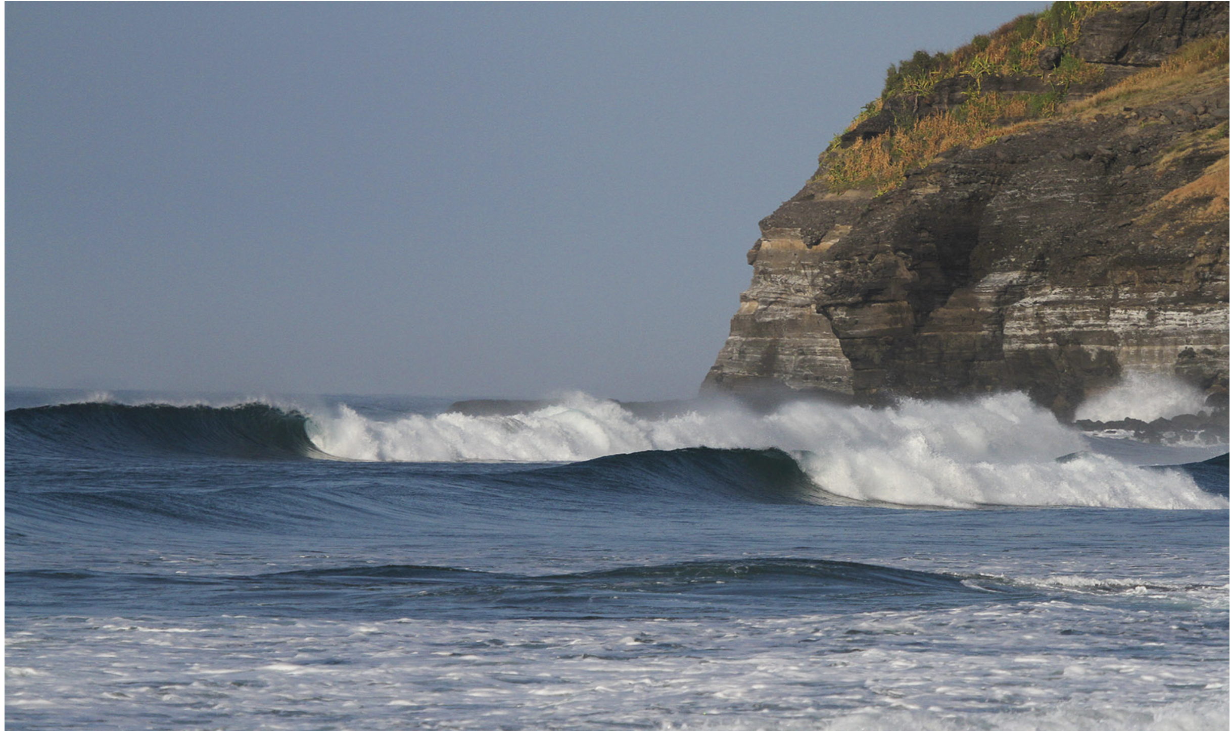 Surfing at Mizata, La Libertad, El Salvador