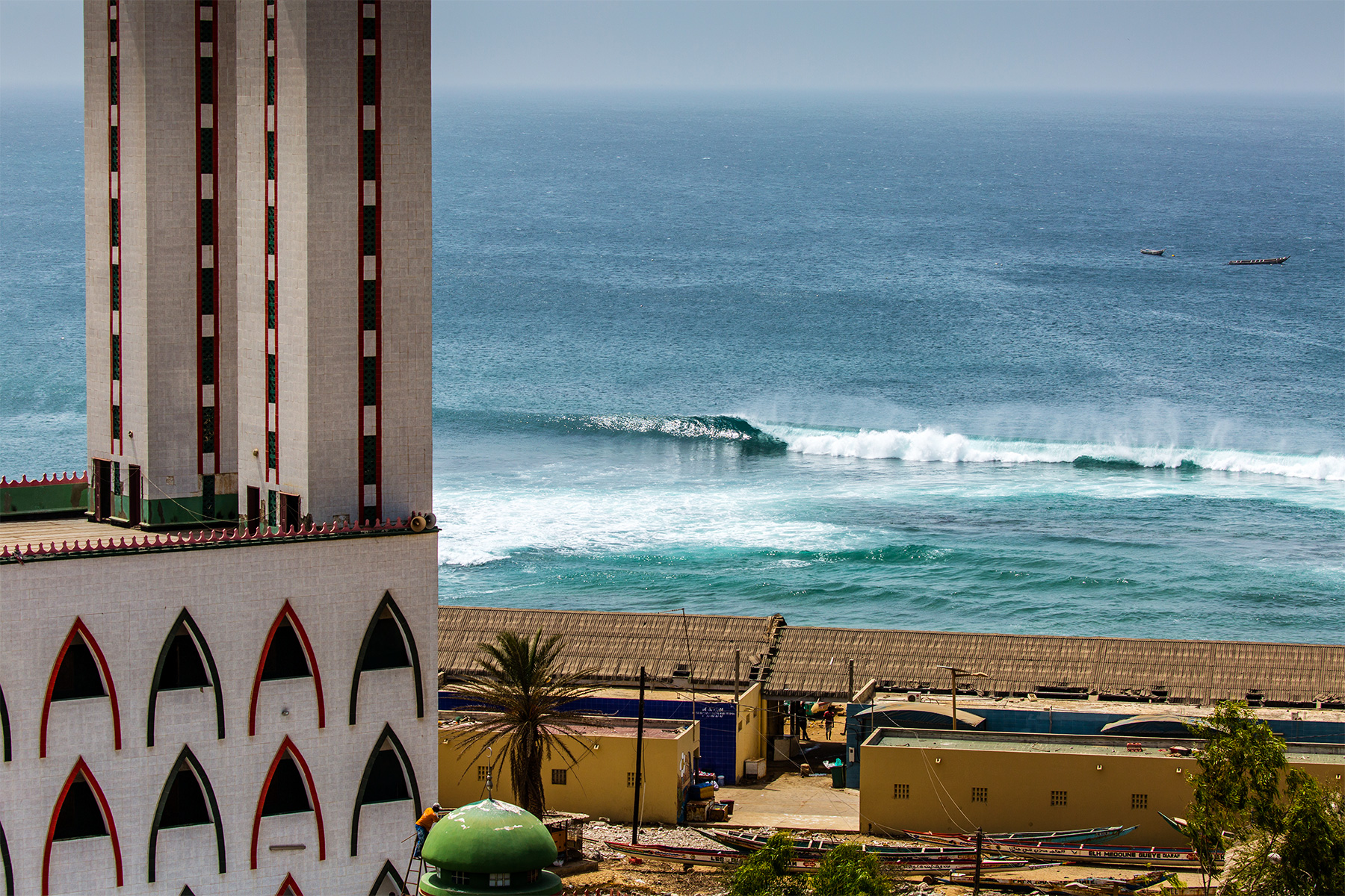 Surfing at Ouakam (Virage), Dakar, Senegal