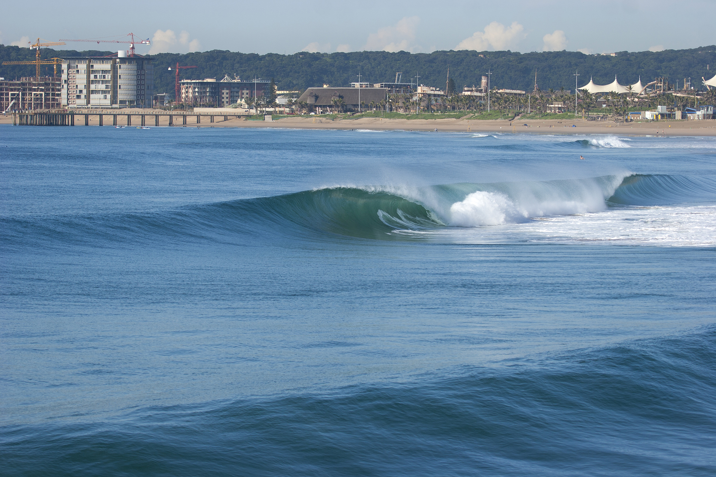 Surfing at Durban (North Beach), KwaZulu-Natal, South Africa