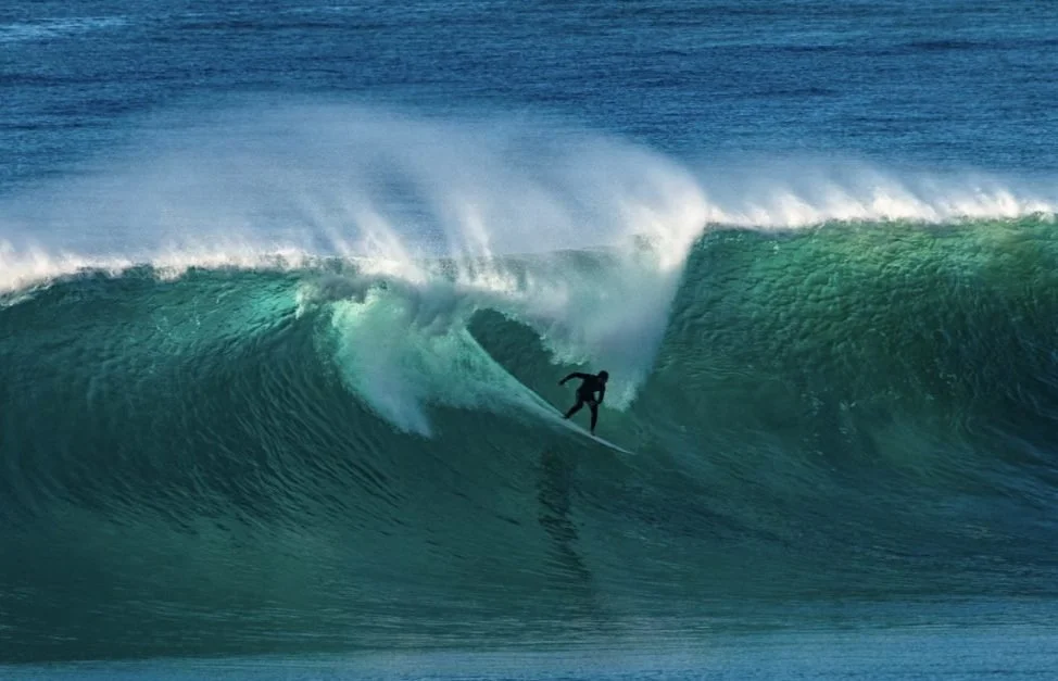 Surfing at Oceanside, San Diego County, USA