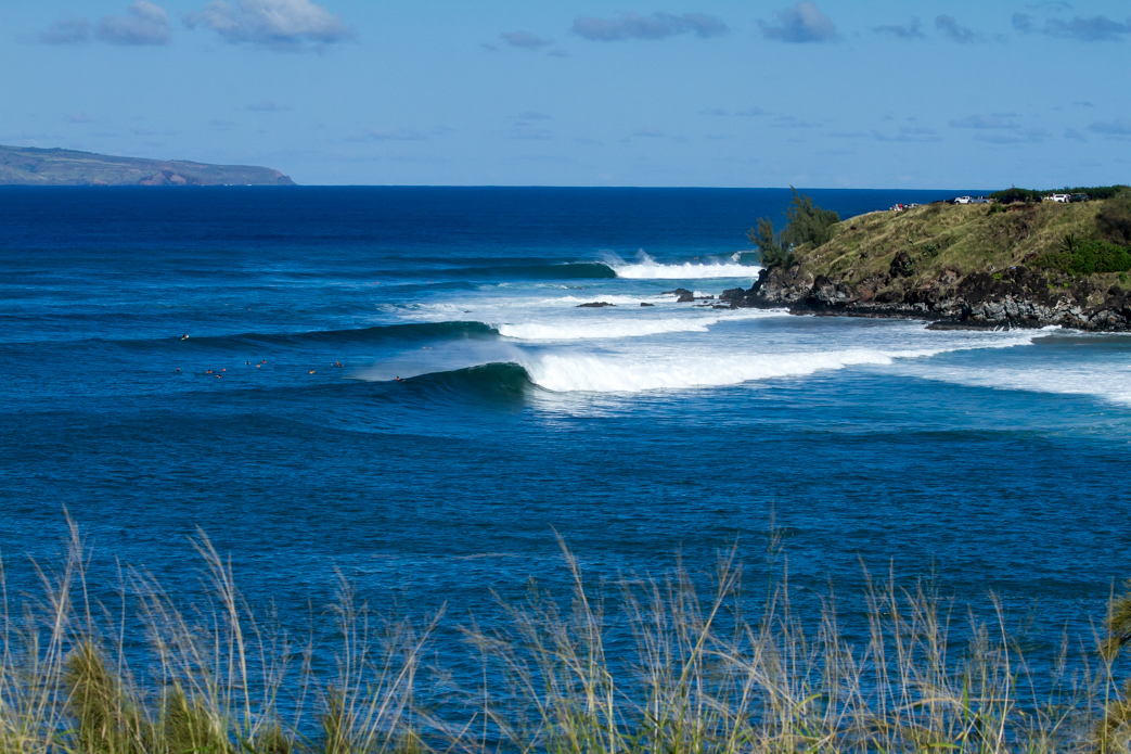Surfing at Honolua Bay, Maui, USA