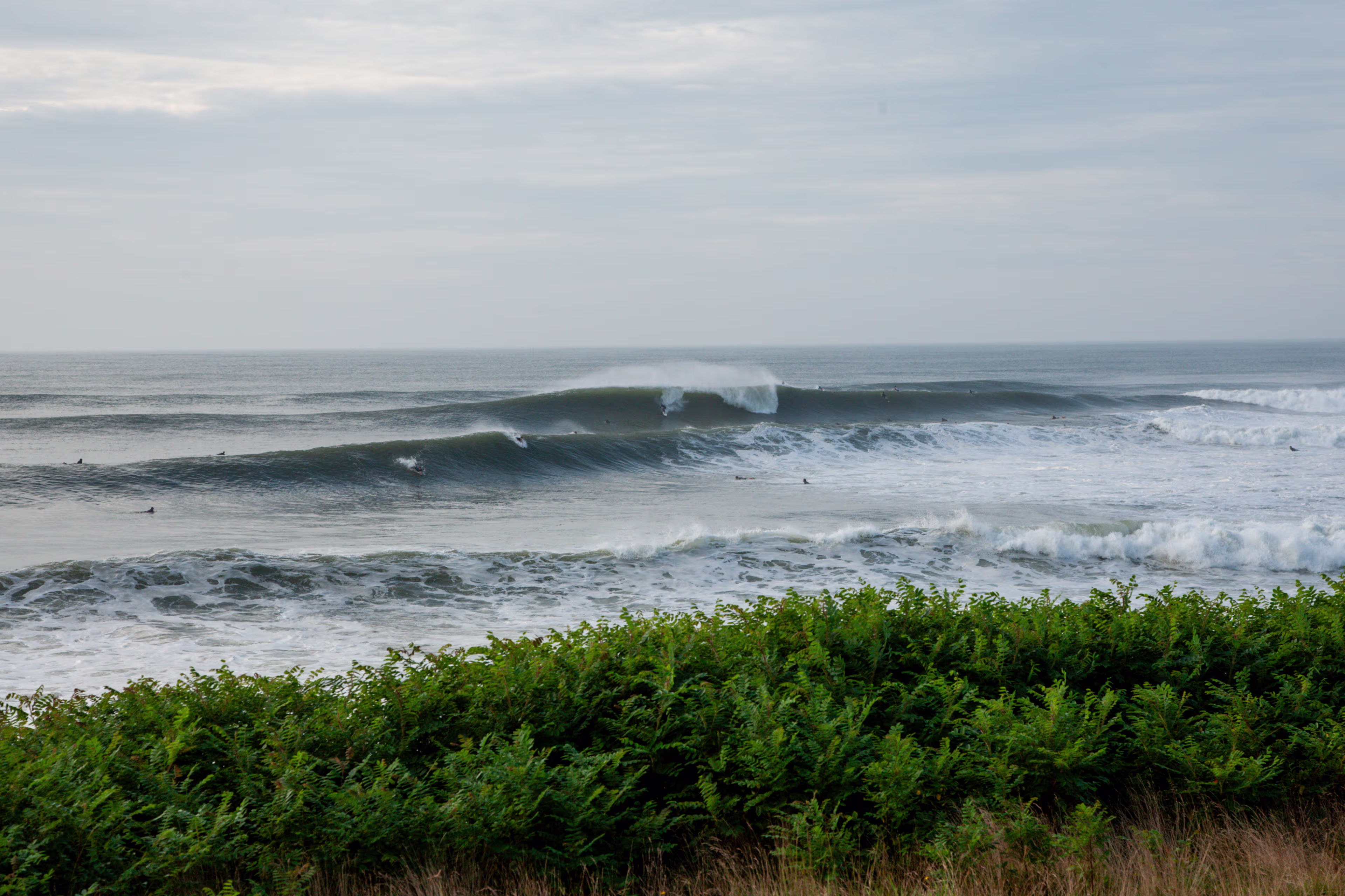 Surfing at Montauk, New York, USA
