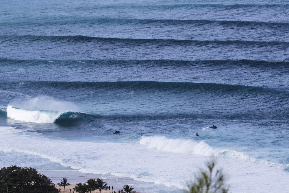 Surfing at Turtle Bay, Oahu (North Shore), USA